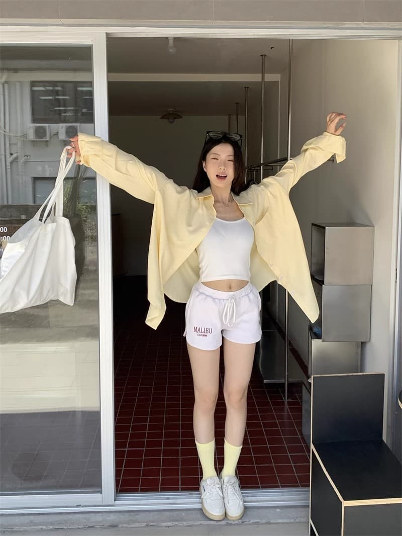 느슨함 센스 레트로 파란색 긴팔 격자 무늬 셔츠 맨위 여성 봄 가을 새로운 루즈핏 인사이드 가져 가라. Chic 셔츠 재킷 상세 이미지 16