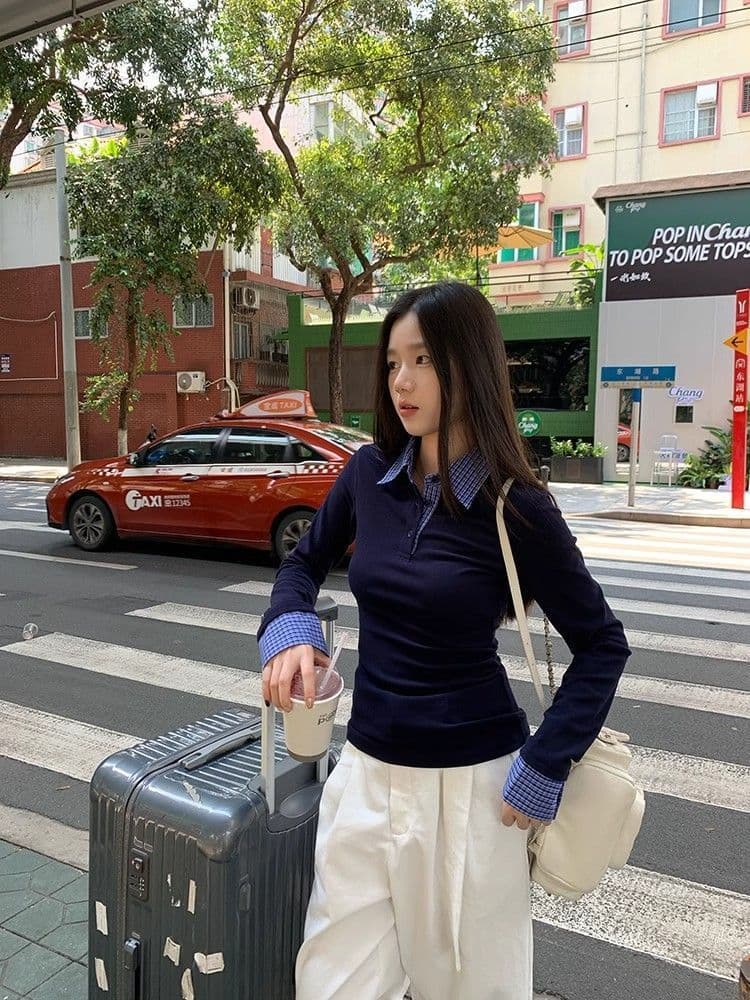 사람들 면 260 그램 여성 봄 새로운 인사이드 가져 가라. 디자인 센스 몸매 가꾸기 맨위 상세 이미지 13