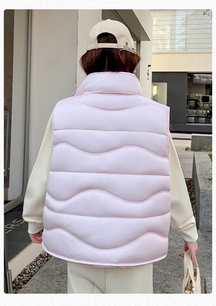 아래 면화 의류 조끼 여자 외출용 2026 겨울 초경량 조끼 내피 다용도 재킷 상세 이미지 25
