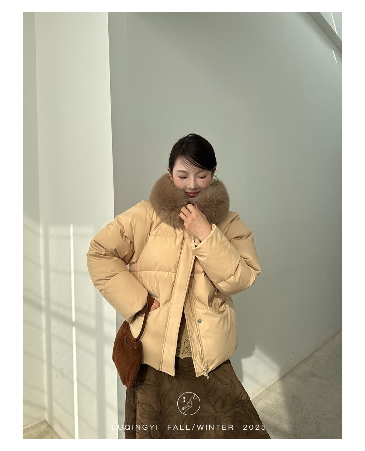 향기로운 백주 노래 중간 길이 다운 재킷 면 의류 여성 겨울 빅 사이즈 한국 스타일 다운 재킷 루즈핏 후드 쇼트 스타일 보온 외부 상세 이미지 39