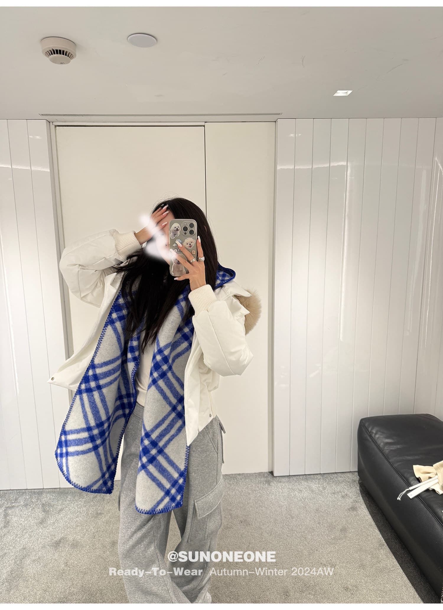 블루스 순간 여우 모피 칼라 쇼트 스타일 자이언트 잘 생긴 다운 재킷 여성 머저리 작은 키 재킷 새로운 코튼 자켓 상세 이미지 14