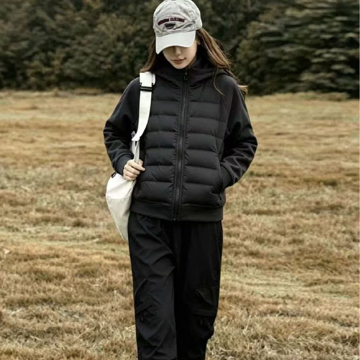 갈비 살 다운 재킷 얇고 가벼운 내피 여자 얇은 스타일 목화 진딧물 면 의류 겨울 패치워크 이른 봄 재킷 2026 새로운 두꺼움 이미지 2