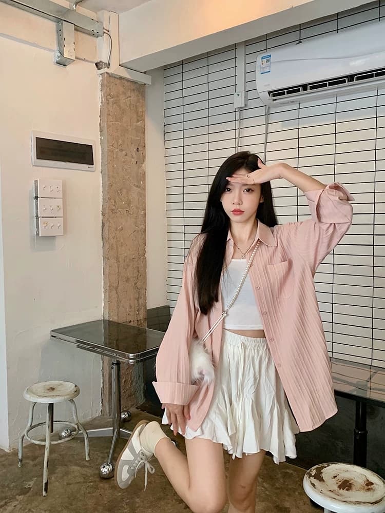 면 린넨 셔츠 여성 코트 여름 디자인 센스 작은 대중 얇은 스타일 아마 셔츠 오픈 가디건 질감 센스 맨위 상세 이미지 5