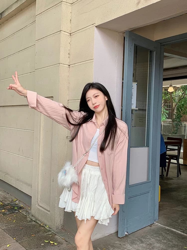 면 린넨 셔츠 여성 코트 여름 디자인 센스 작은 대중 얇은 스타일 아마 셔츠 오픈 가디건 질감 센스 맨위 상세 이미지 8