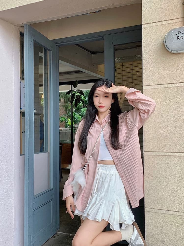 면 린넨 셔츠 여성 코트 여름 디자인 센스 작은 대중 얇은 스타일 아마 셔츠 오픈 가디건 질감 센스 맨위 상세 이미지 9