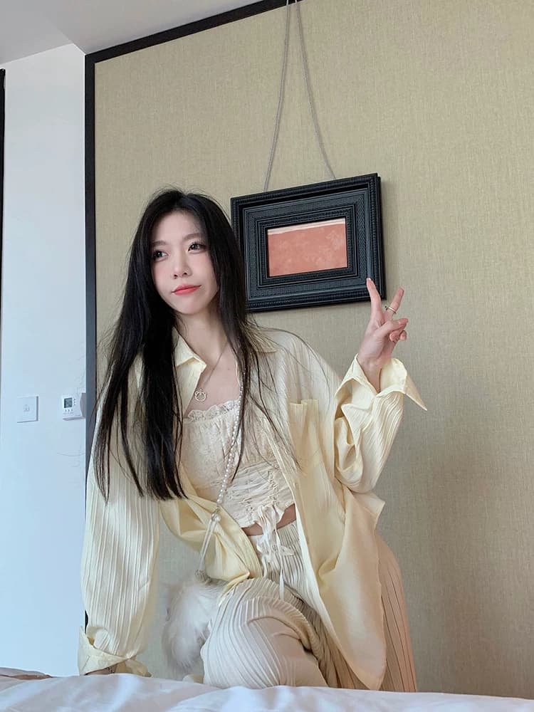 면 린넨 셔츠 여성 코트 여름 디자인 센스 작은 대중 얇은 스타일 아마 셔츠 오픈 가디건 질감 센스 맨위 상세 이미지 11