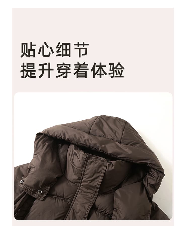 새로운 다운 재킷 여성 패션 다용도 패딩 재킷 보온 감기 예방 방풍 쇼트 스타일 후드 재킷 겨울 상세 이미지 13