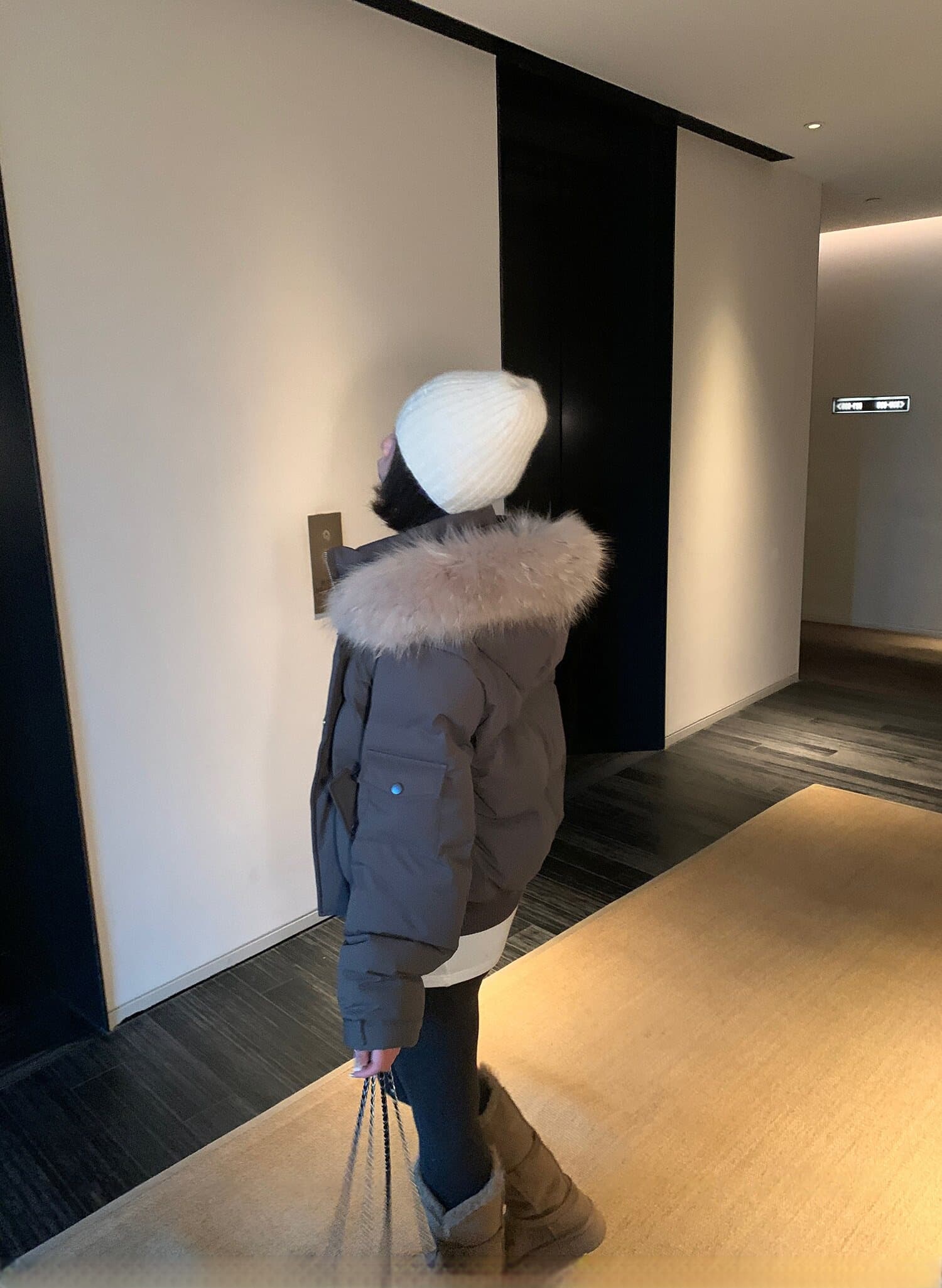 작은 키 다운 재킷 여성 면 의류 재킷 워크웨어 Parker ins 한국 스타일 두꺼운 스탠드 칼라 쇼트 스타일 다운 외투 상세 이미지 4