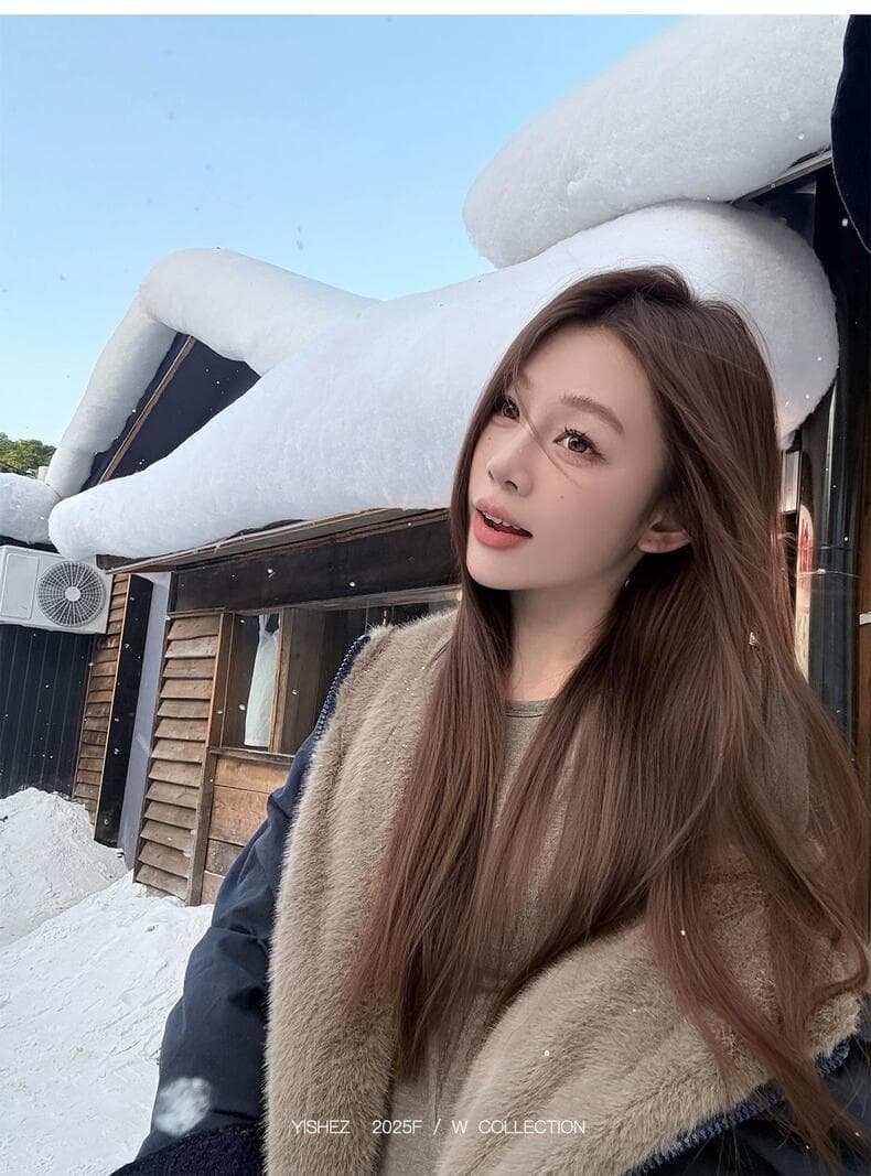 눈 국가 따뜻한 겨울 양면 착용 무거운 두꺼운 좌 산 조각 워싱 면 의류 재킷 재킷 수달 털 다용도 여성 상세 이미지 39