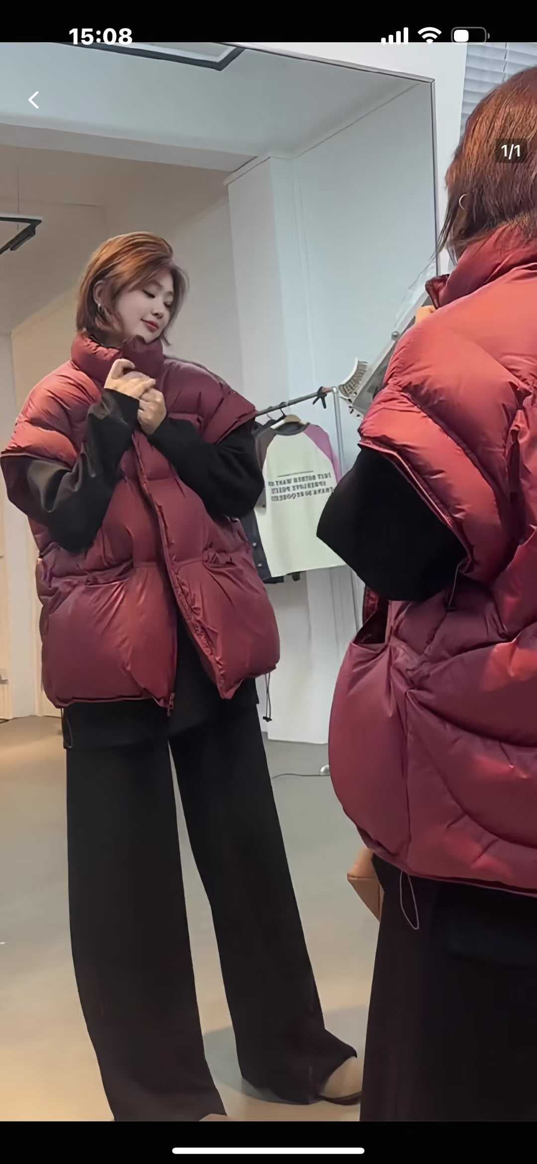 대외 무역 국경 간 빅 사이즈 다운 코튼 조끼 여성 새로운 가을 겨울철 잘 생긴 스택 착용 보온 조끼 상세 이미지 2