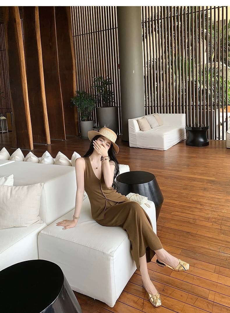 높음 지혜 직장 lady 독립적 인 품격 문예 느슨함 고급 조끼 반 스커트 세트 여름 새로운 투피스 세트 상세 이미지 20