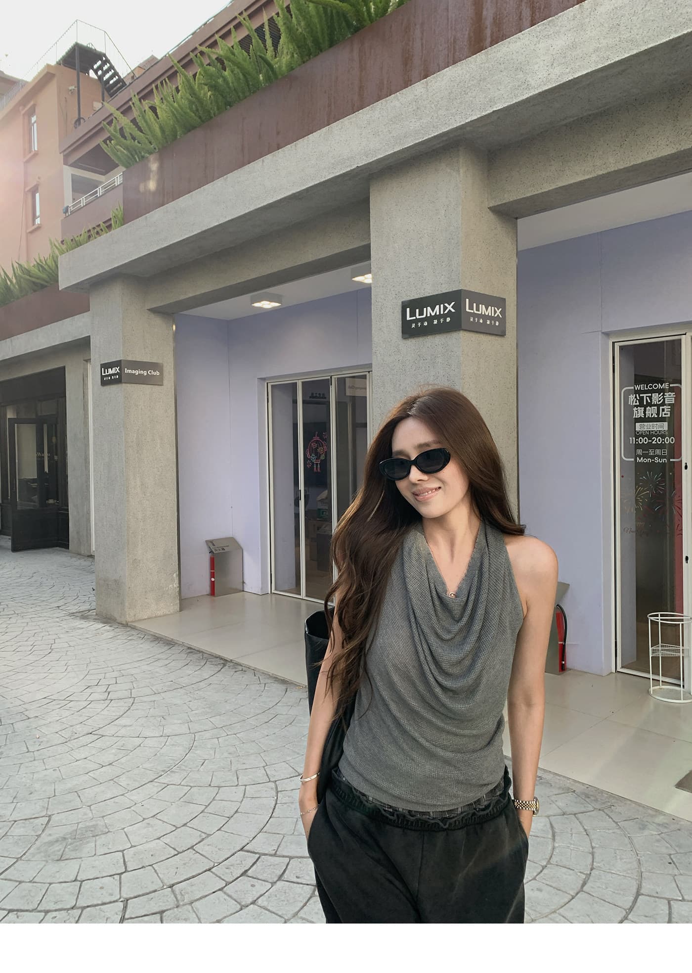 행침 목 흔들다 칼라 니트 조끼 여성 여름 새로운 민소매 백리스 몸매 가꾸기 슬림해 보이는 순수한 욕망 바람 품격 허리 수축 맨위 상세 이미지 28