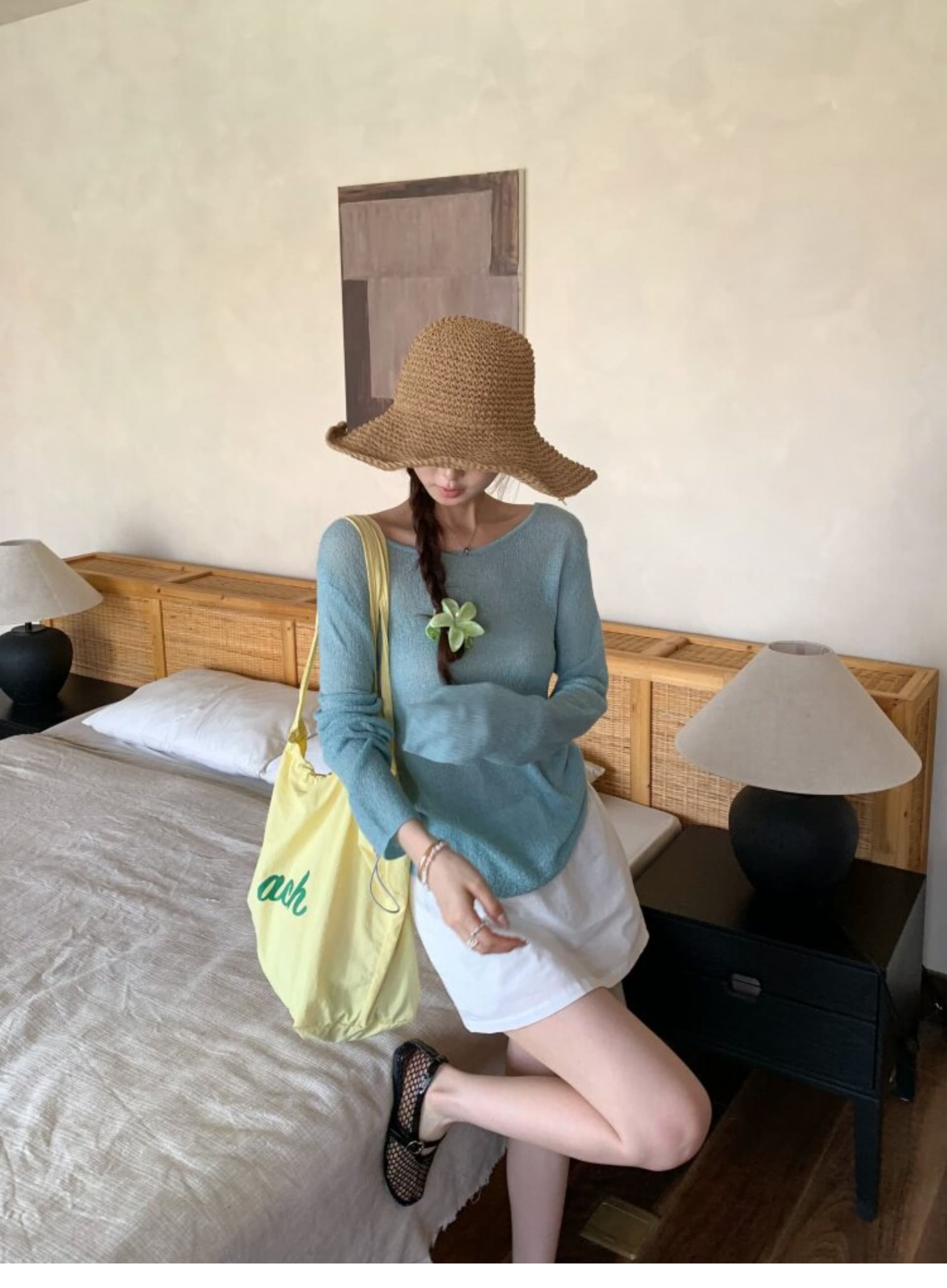 뒤로 비틀림 홀로우 아웃 긴팔 니트 스웨터 여성 라운드 넥 몸매 가꾸기 기본 셔츠 작은 대중 디자인 센스 백리스 긴팔 맨위 상세 이미지 5