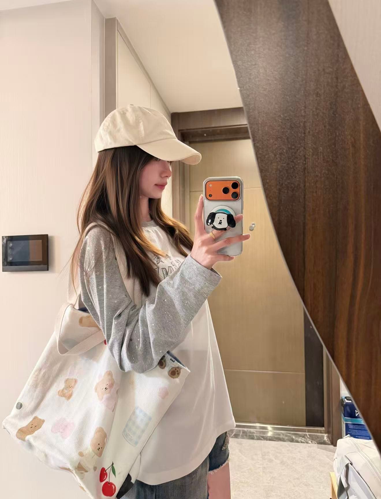 f426 공식 가게 가을 새로운 별 싸움 플러그 어깨 긴팔 티셔츠 상세 이미지 2