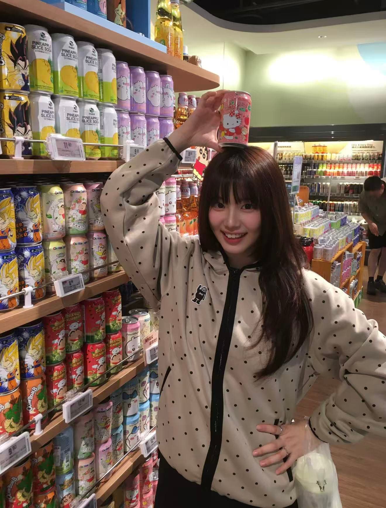 mysamesame26aw 도트 무늬 후드 오픈 가디건 남녀 루즈핏 명중 검은 색 테두리 자수 지퍼 캐주얼 후드티 재킷 상세 이미지 11