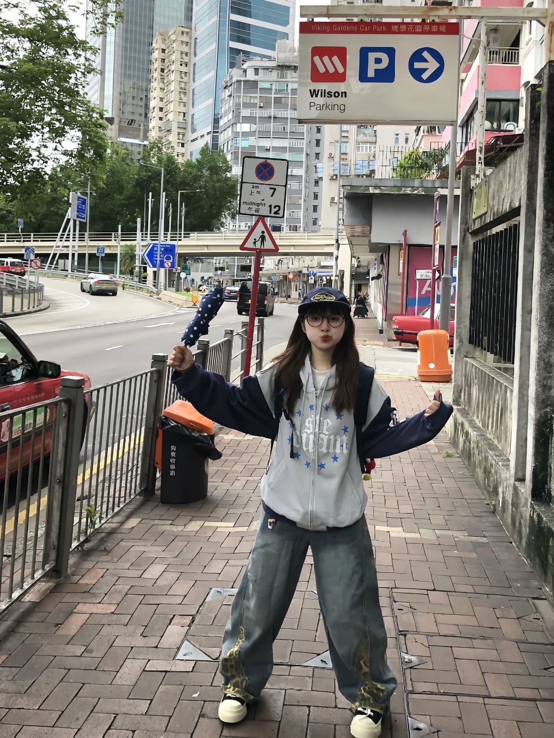 아메리칸 레트로 패치워크 배색 별 프린트 후드 오픈 가디건 후드티 남녀 루즈핏 캐주얼 다용도 재킷 상세 이미지 5