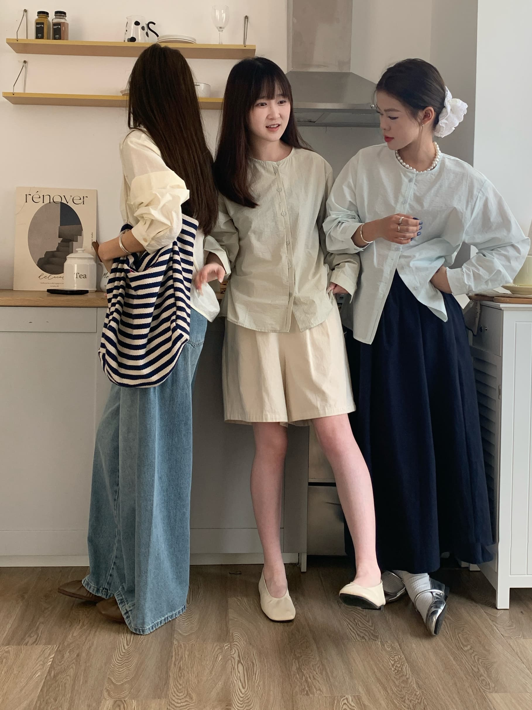 2026 조기 가을철 실크 코튼 프랑스식 라운드 넥 문예 레트로 가벼움 센스 면직물 라운드 넥 루즈핏 셔츠 여성 셔츠 상세 이미지 8