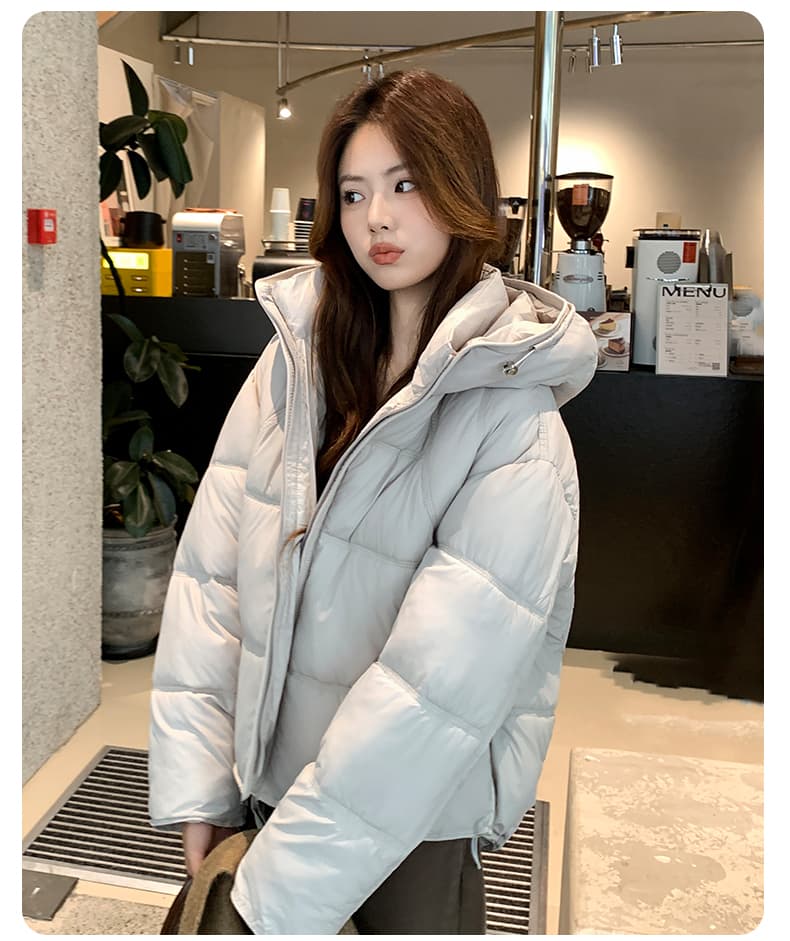겨울 새로운 탈착식 큰 모피 칼라 아래 면화 의류 여성 짧은 한국 스타일 루즈핏 면 옷 고급 센스 착용 가져 가라. 재킷 상세 이미지 14