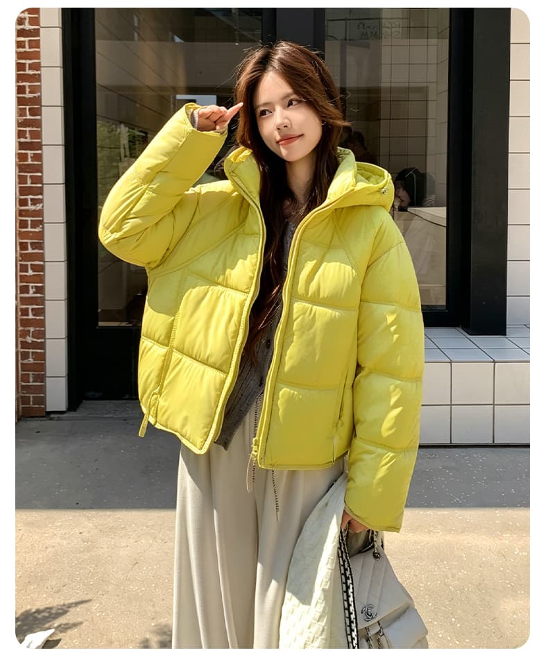 겨울 새로운 탈착식 큰 모피 칼라 아래 면화 의류 여성 짧은 한국 스타일 루즈핏 면 옷 고급 센스 착용 가져 가라. 재킷 상세 이미지 21