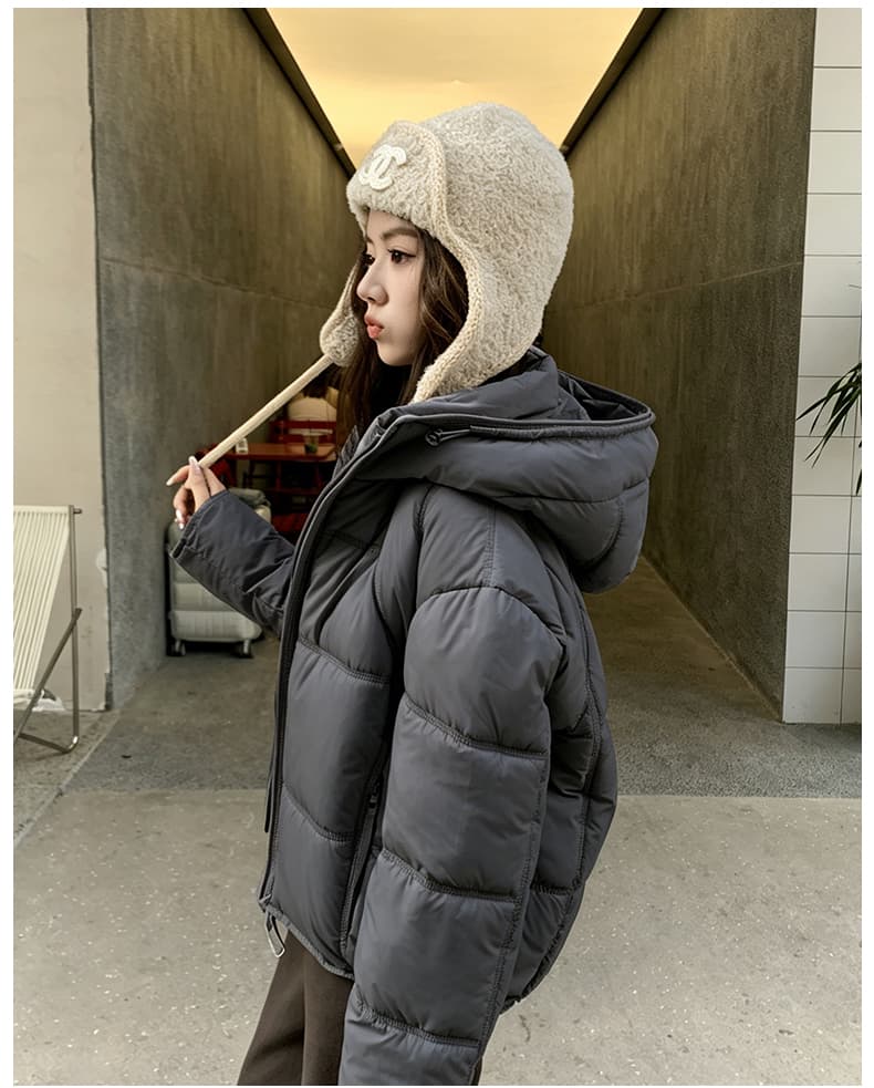겨울 새로운 탈착식 큰 모피 칼라 아래 면화 의류 여성 짧은 한국 스타일 루즈핏 면 옷 고급 센스 착용 가져 가라. 재킷 상세 이미지 27