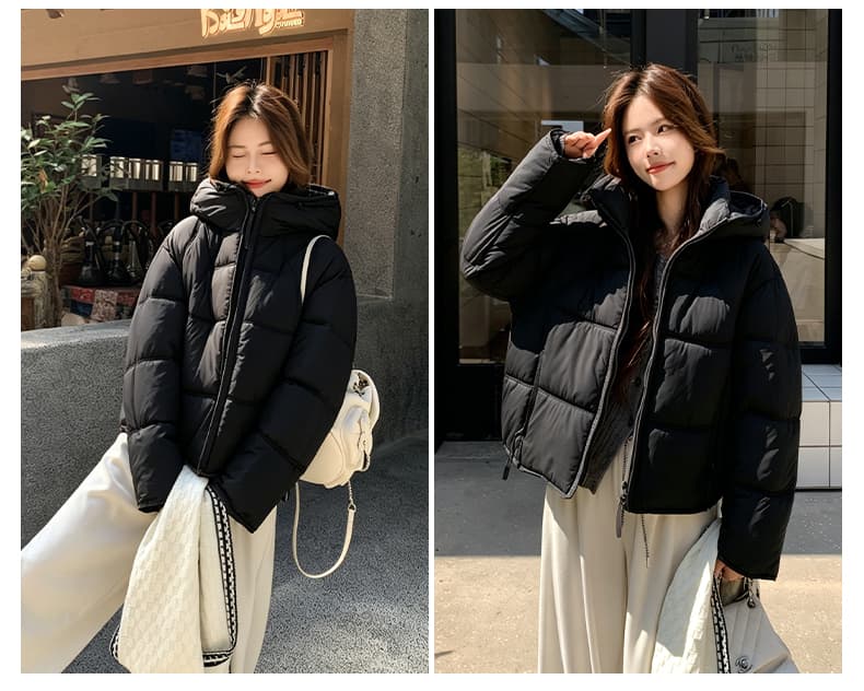 겨울 새로운 탈착식 큰 모피 칼라 아래 면화 의류 여성 짧은 한국 스타일 루즈핏 면 옷 고급 센스 착용 가져 가라. 재킷 상세 이미지 30
