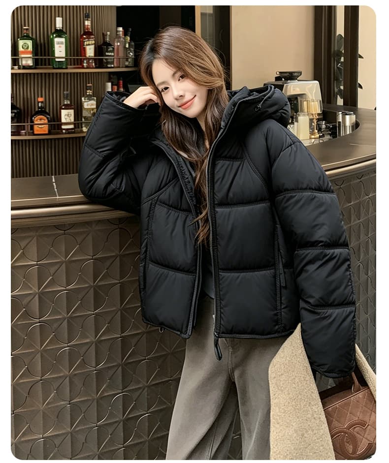겨울 새로운 탈착식 큰 모피 칼라 아래 면화 의류 여성 짧은 한국 스타일 루즈핏 면 옷 고급 센스 착용 가져 가라. 재킷 상세 이미지 31