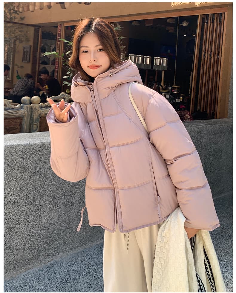 겨울 새로운 탈착식 큰 모피 칼라 아래 면화 의류 여성 짧은 한국 스타일 루즈핏 면 옷 고급 센스 착용 가져 가라. 재킷 상세 이미지 37