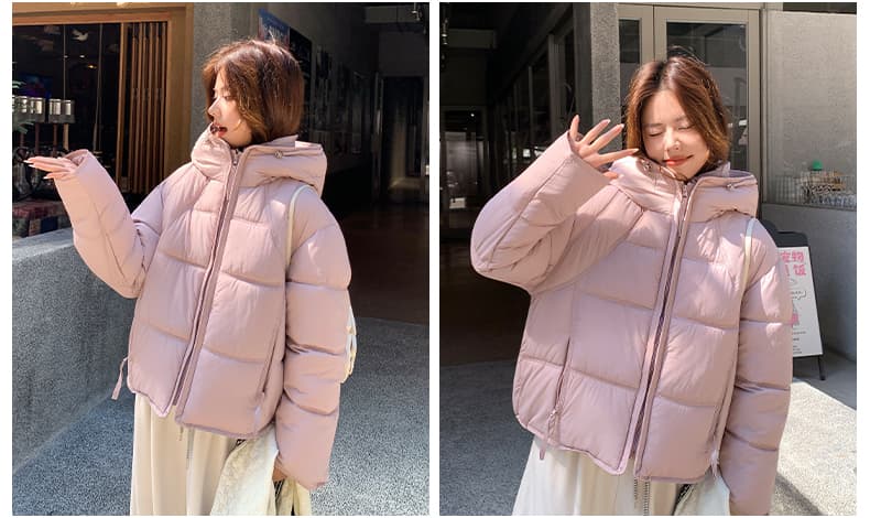 겨울 새로운 탈착식 큰 모피 칼라 아래 면화 의류 여성 짧은 한국 스타일 루즈핏 면 옷 고급 센스 착용 가져 가라. 재킷 상세 이미지 38