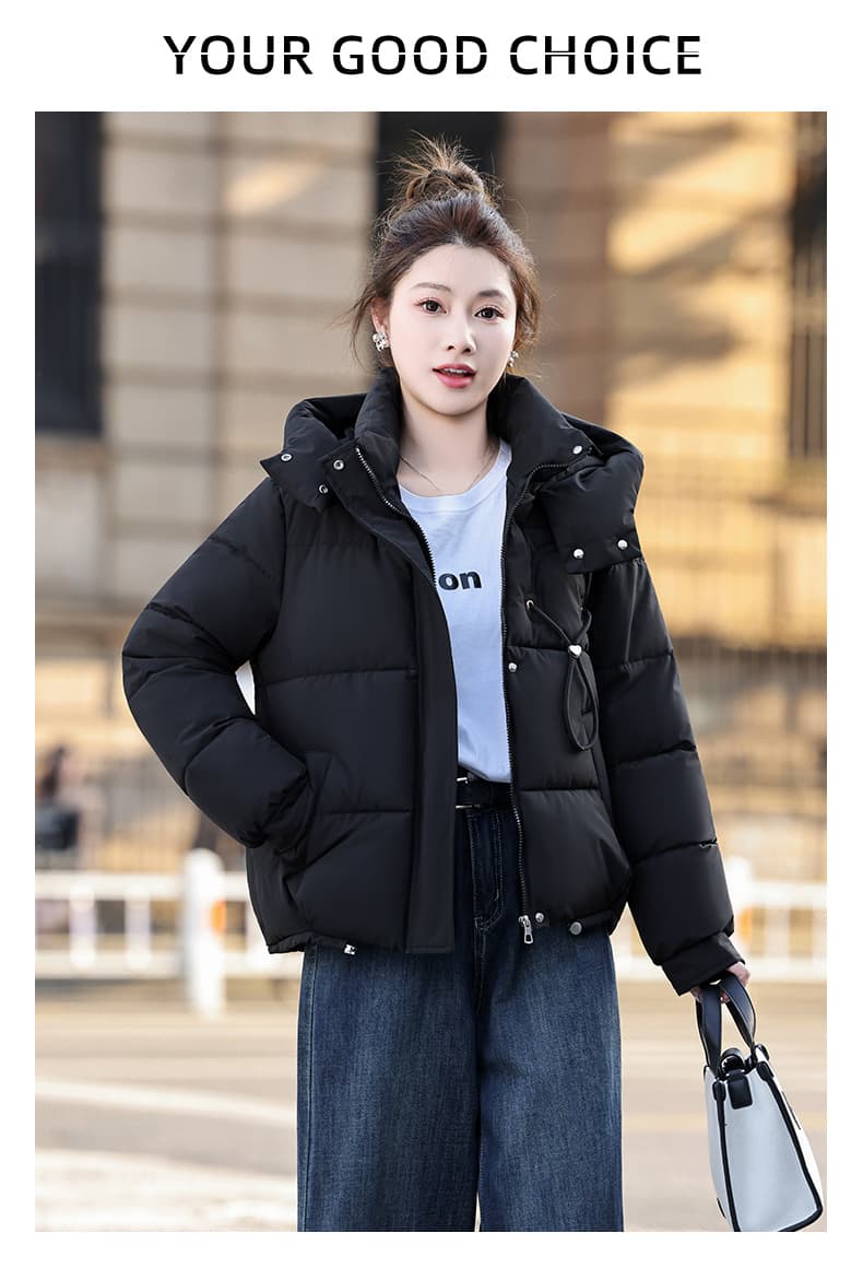 빅 사이즈 여성 의류 2026 여름 새로운 여성 스탠드 칼라 보온 외출용 다용도 아래 면화 의류 조끼 캐주얼 패션 상세 이미지 11
