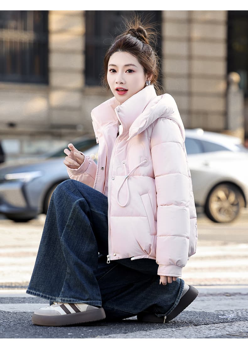 빅 사이즈 여성 의류 2026 여름 새로운 여성 스탠드 칼라 보온 외출용 다용도 아래 면화 의류 조끼 캐주얼 패션 상세 이미지 14