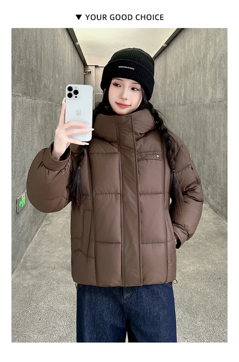 빅 사이즈 여성 의류 2026 여름 새로운 여성 스탠드 칼라 보온 외출용 다용도 아래 면화 의류 캐주얼 패션 재킷 상세 이미지 25