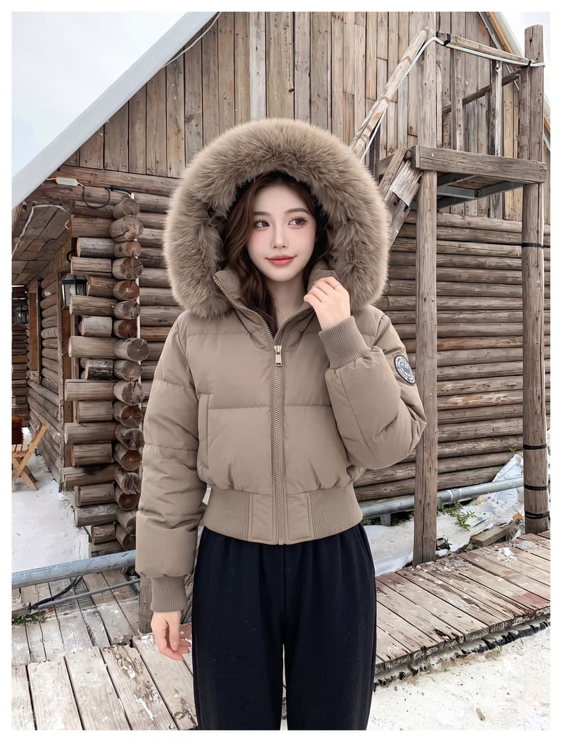 실사 빅 사이즈 여성 의류 면 의류 통통한 여동생 겨울 새로운 한국 스타일 루즈핏 두꺼운 패딩 재킷 작은 키 면 옷 상세 이미지 12