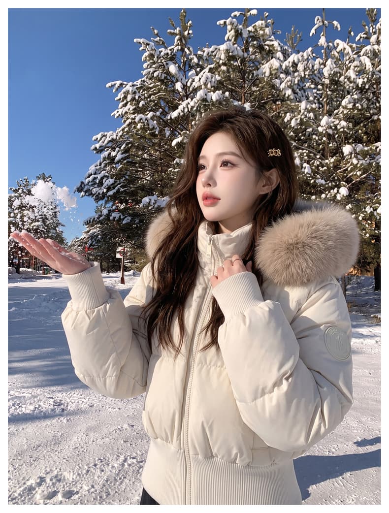 실사 빅 사이즈 여성 의류 면 의류 통통한 여동생 겨울 새로운 한국 스타일 루즈핏 두꺼운 패딩 재킷 작은 키 면 옷 상세 이미지 16