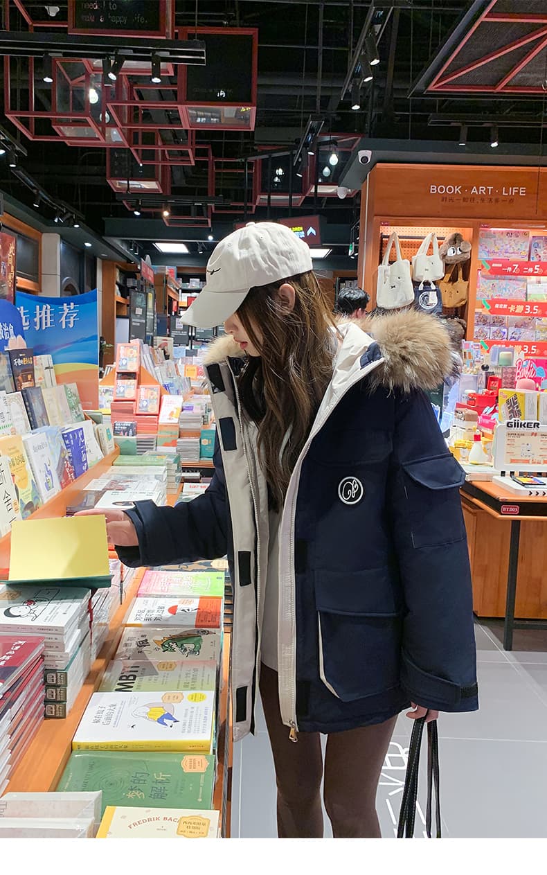 실사 빅 사이즈 여성 의류 면 의류 통통한 여동생 겨울 새로운 한국 스타일 루즈핏 두꺼운 패딩 재킷 작은 키 면 옷 상세 이미지 13