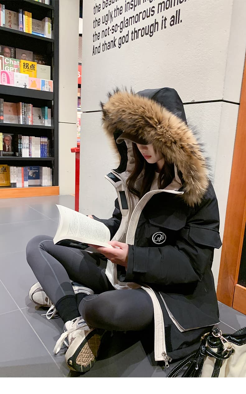 실사 빅 사이즈 여성 의류 면 의류 통통한 여동생 겨울 새로운 한국 스타일 루즈핏 두꺼운 패딩 재킷 작은 키 면 옷 상세 이미지 49