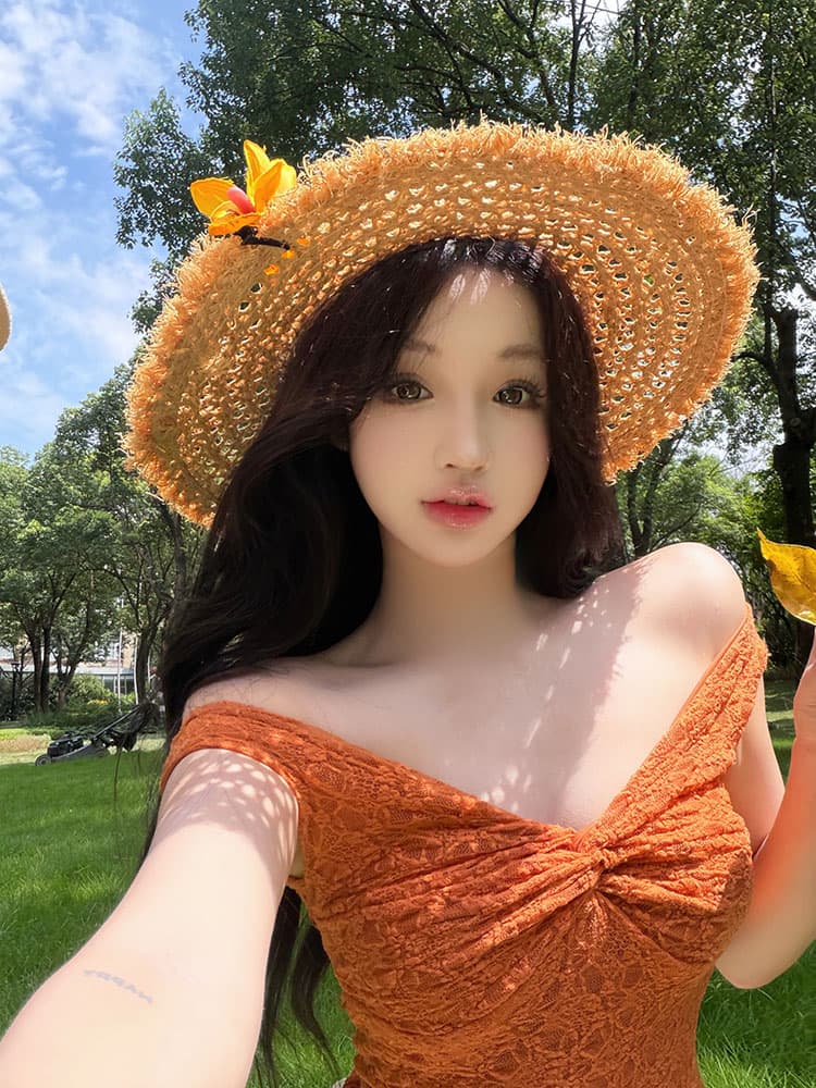 플러스 서울 Da 섬 레이스 오프숄더 티셔츠 맨위 여성 꽃무늬 둘 착용 꽃밭 튜브탑 치마 상세 이미지 15