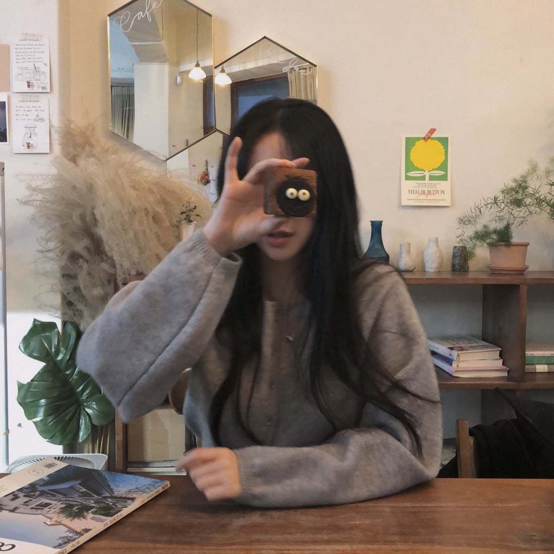 한 스타일 미니멀리즘 우아함 스웨터 오픈 가디건 짧은 외투 봄 가을 상세 이미지 11