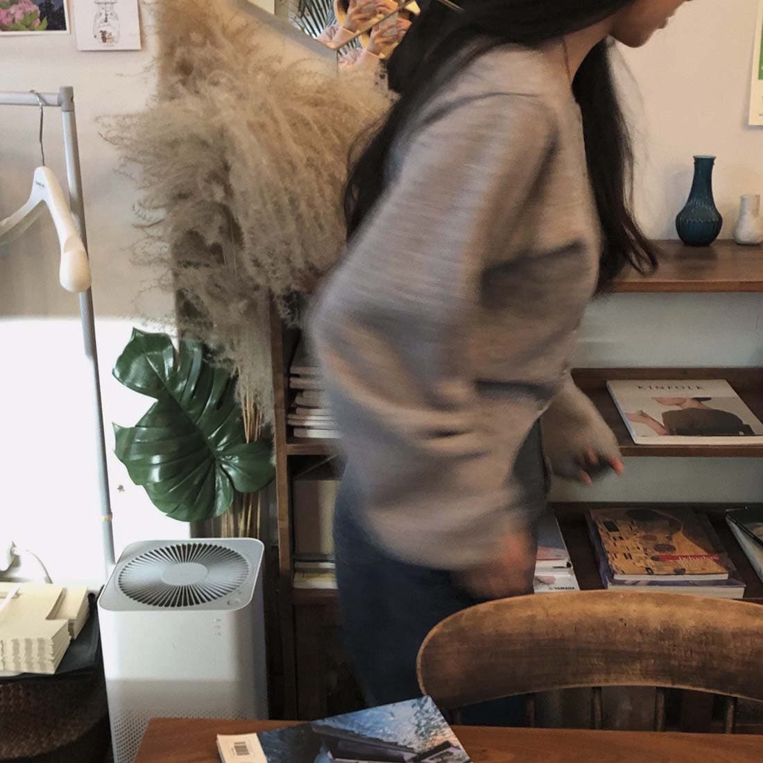 한 스타일 미니멀리즘 우아함 스웨터 오픈 가디건 짧은 외투 봄 가을 상세 이미지 13