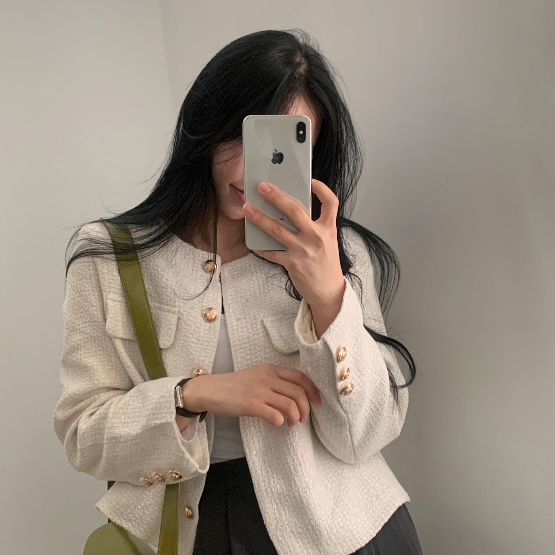 한국 chic 프랑스식 작은 샤넬 스타일 여성 코트 상세 이미지 4