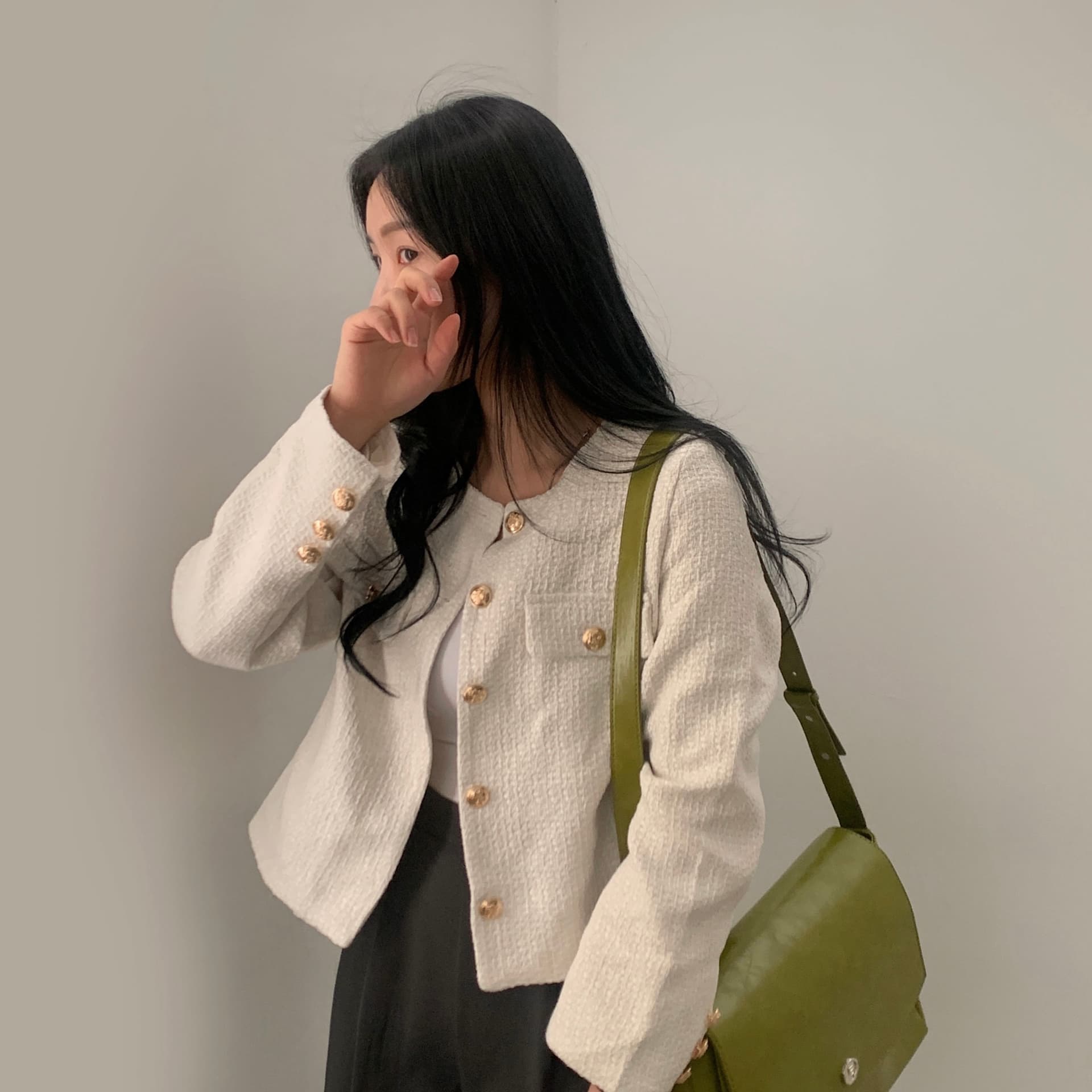 한국 chic 프랑스식 작은 샤넬 스타일 여성 코트 상세 이미지 6