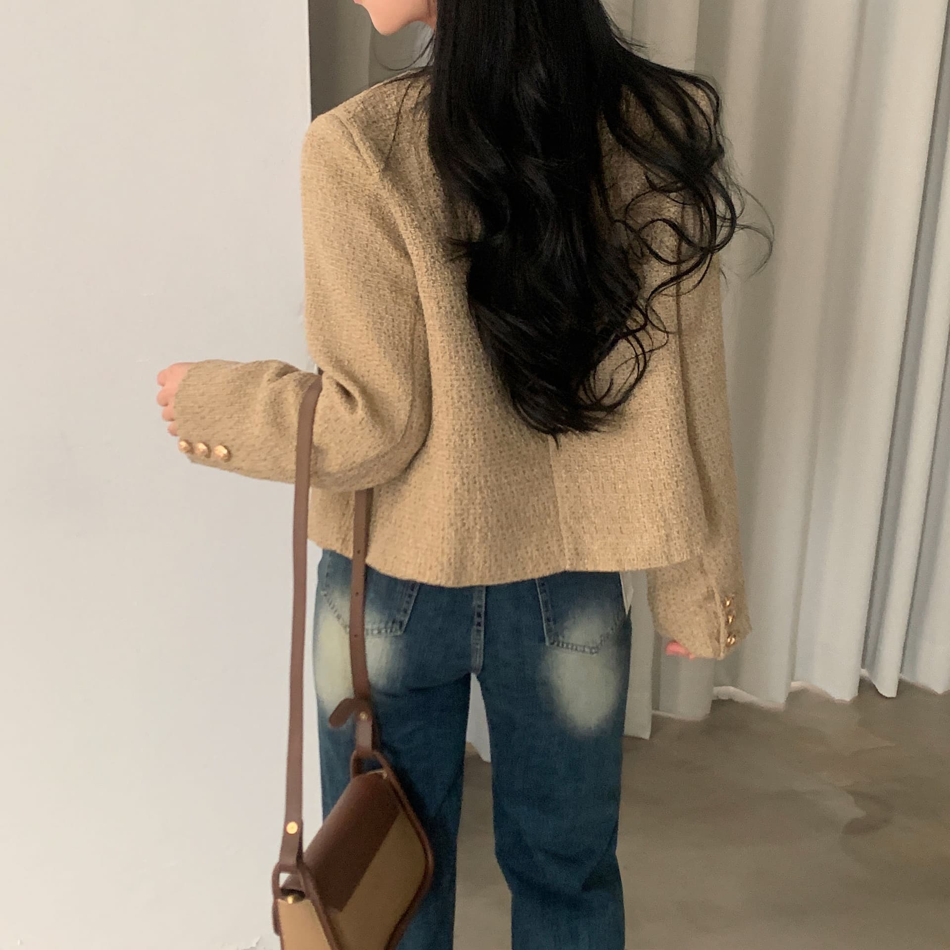 한국 chic 프랑스식 작은 샤넬 스타일 여성 코트 상세 이미지 23