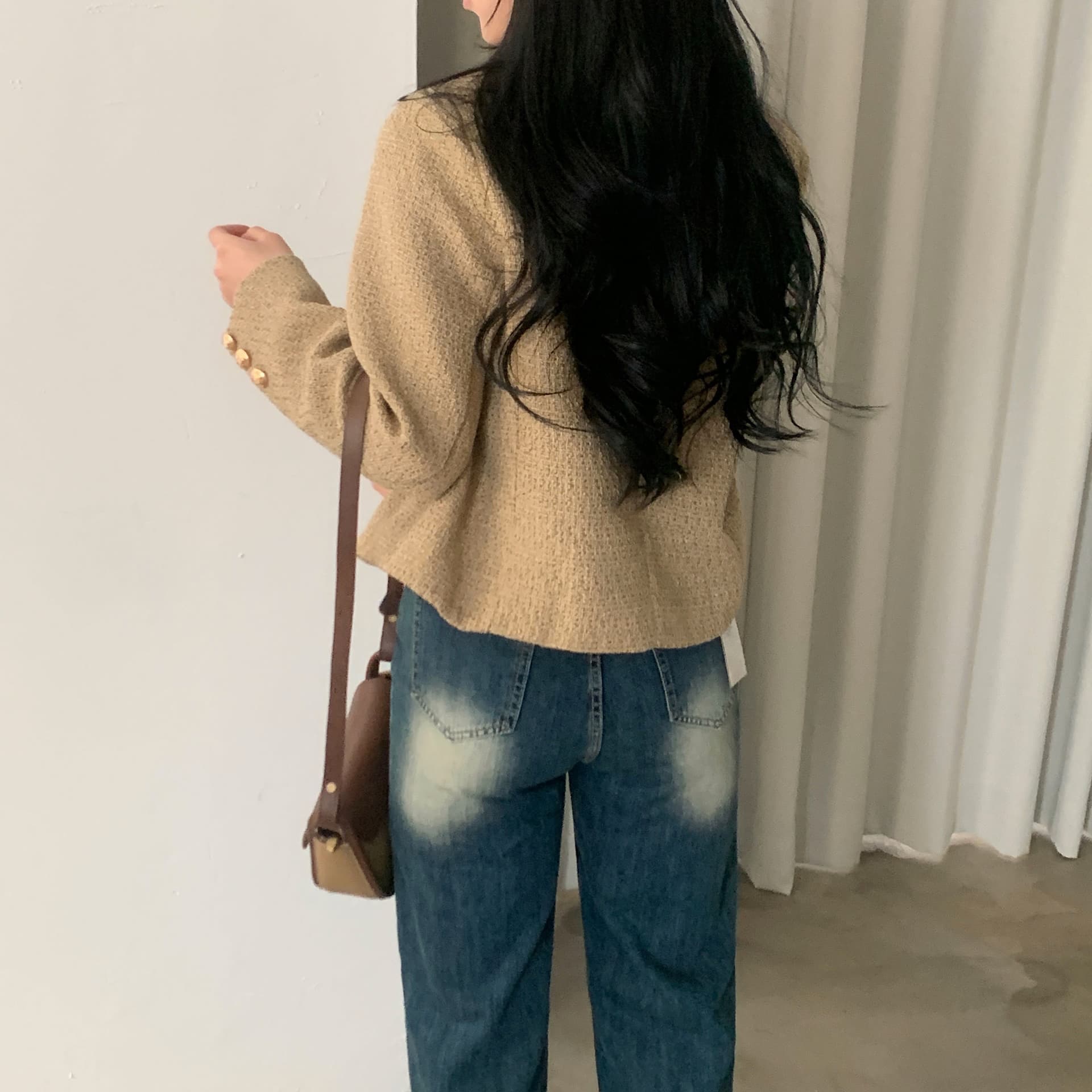 한국 chic 프랑스식 작은 샤넬 스타일 여성 코트 상세 이미지 24