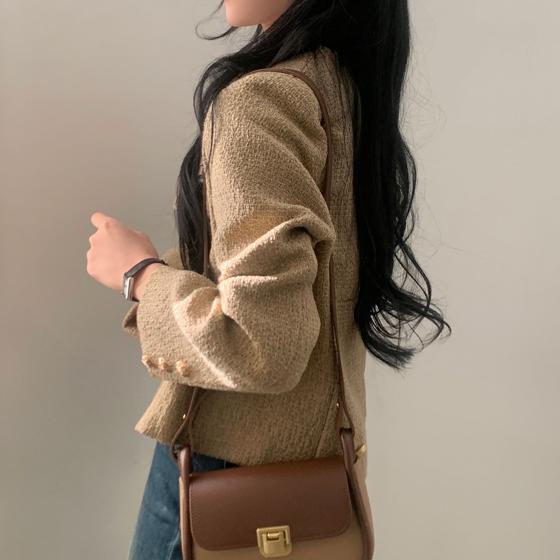 한국 chic 프랑스식 작은 샤넬 스타일 여성 코트 상세 이미지 27