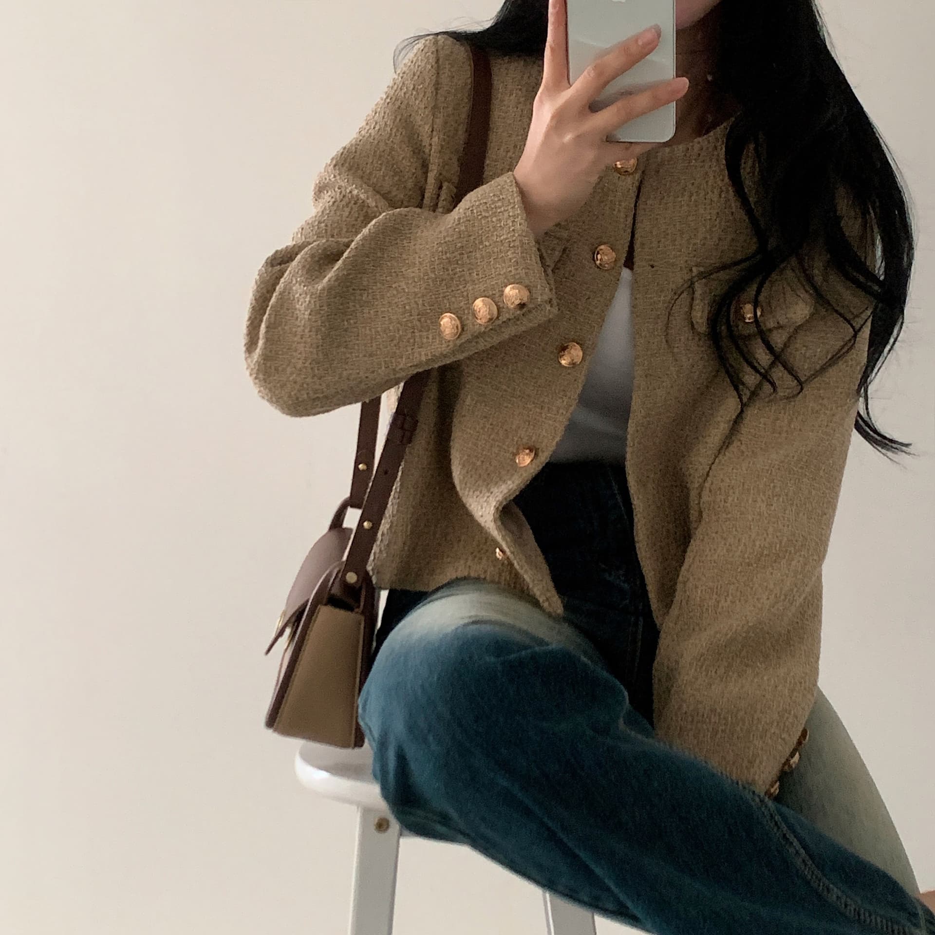 한국 chic 프랑스식 작은 샤넬 스타일 여성 코트 상세 이미지 29