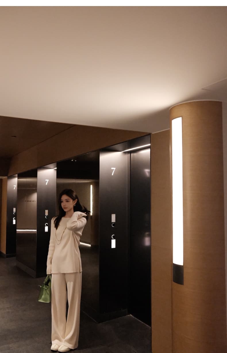 lilylikes 종이 사람들 좋은 구덩이 기사 오래된 돈 털 셔츠 긴 바지 투피스 슈트 상세 이미지 18