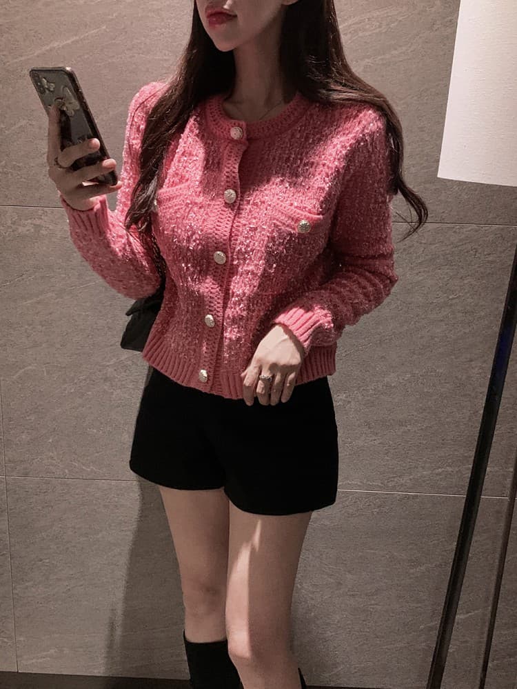 2026 가을 한국 chic 연령 감소 레트로 작은 대중 디자인 센스 긴팔 두꺼운 스웨터 작은 샤넬 스타일 재킷 상세 이미지 11