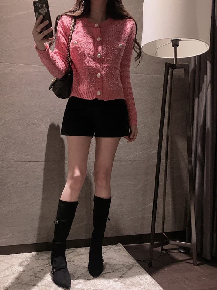 2026 가을 한국 chic 연령 감소 레트로 작은 대중 디자인 센스 긴팔 두꺼운 스웨터 작은 샤넬 스타일 재킷 상세 이미지 15