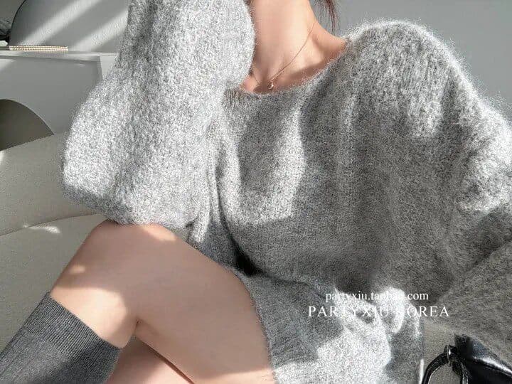 2026 개성 화이트 디자인 센스 긴팔 스웨터 여자 겨울 느긋한 바람 만나는 인사이드 잡아라. 의류 상세 이미지 11