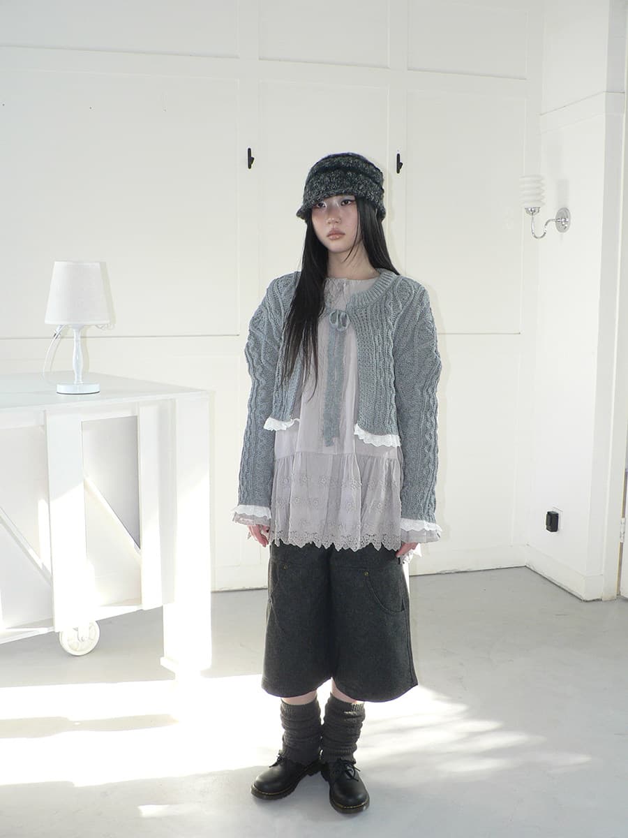 2026 전체 집합 ootd 착용 가져 가라. 느슨함 센스 한 부서 캐주얼 화이트 셔츠 드레스 반신 스커트 스택 착용 세트 상세 이미지 28