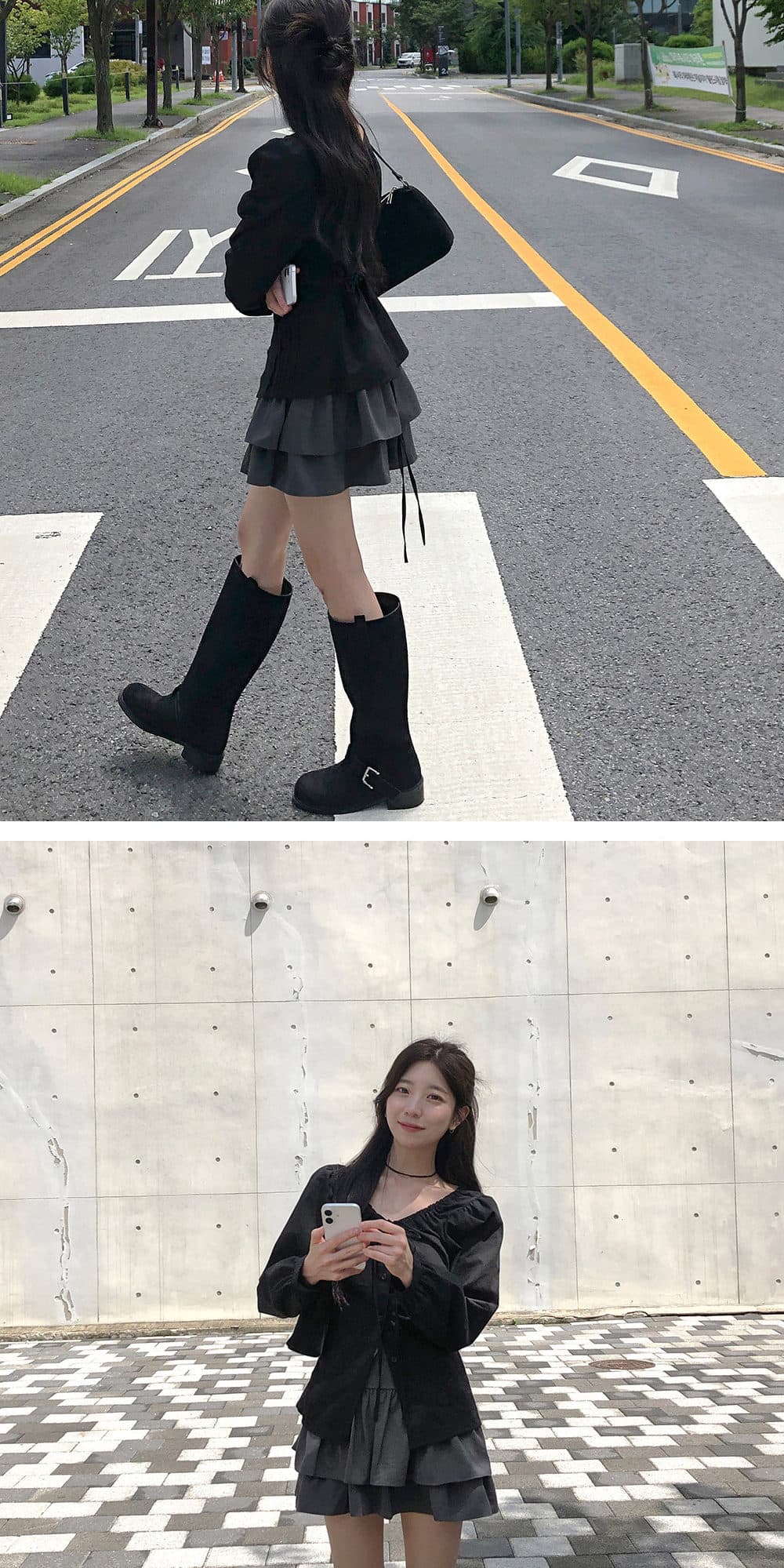 봄 여름 보 주님 같은 단락 프랑스식 품격 거품 소매 다용도 슬림해 보이는 나비 매듭 허리 수축 셔츠 맨위 여성 상세 이미지 13